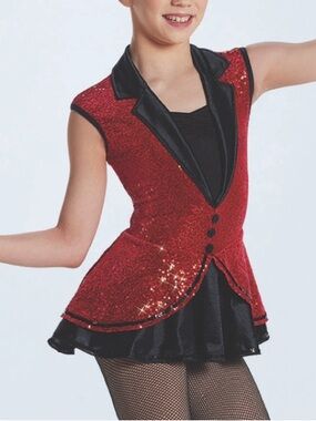 Weissman Sequin Red Dress Dance Costume